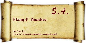 Stampf Amadea névjegykártya