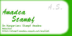amadea stampf business card